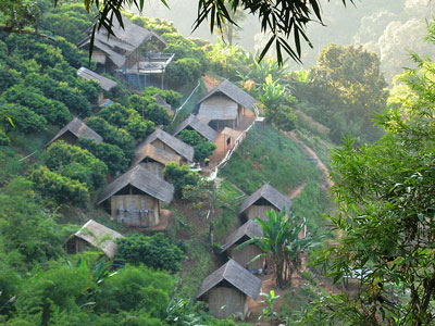 Extension Trek à travers les villages de minorités du triangle d'or village Hmongs